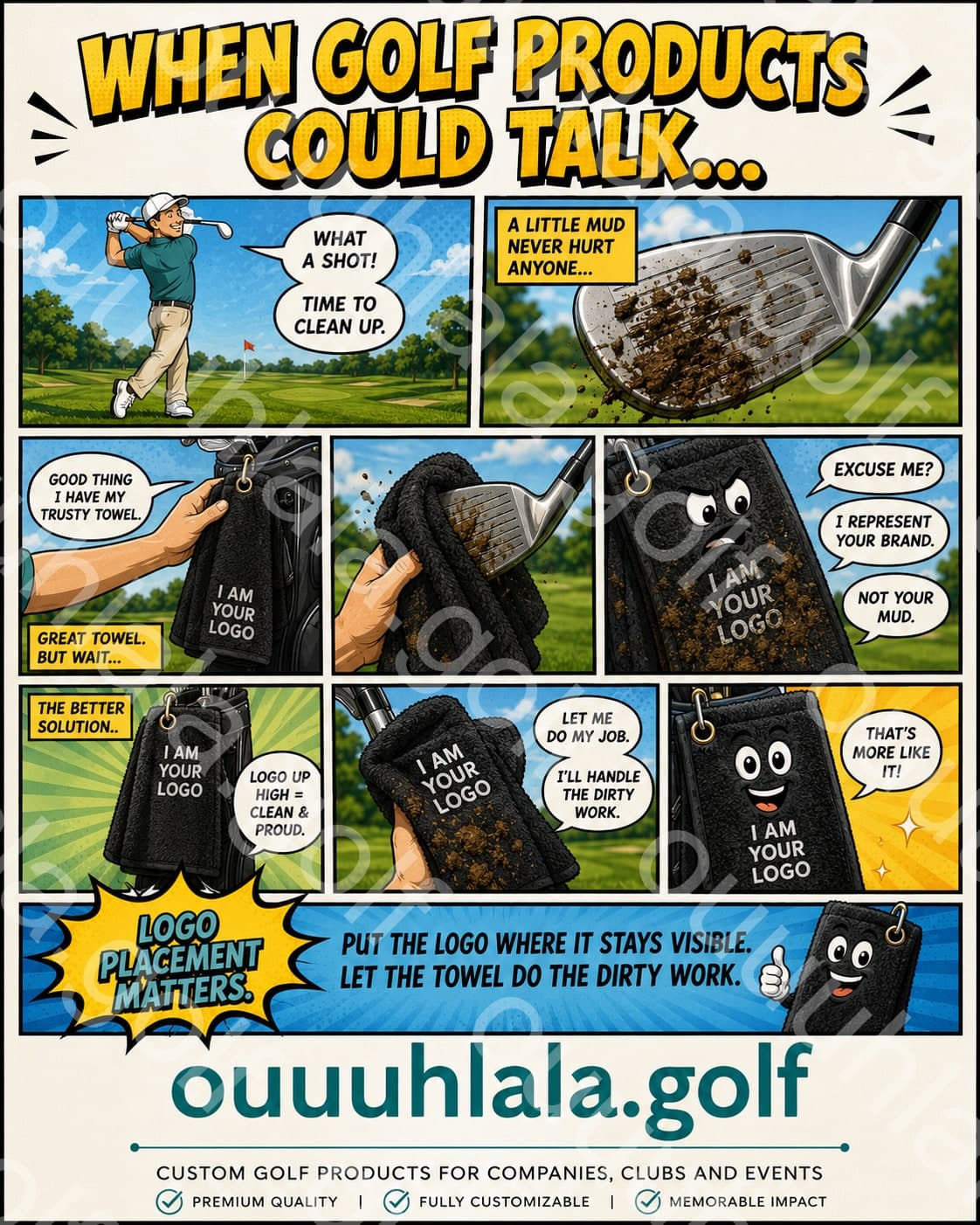 Serviette de golf